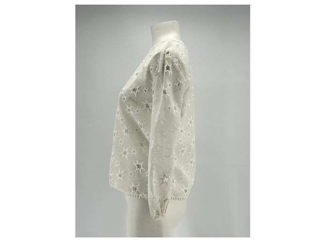 Autre Marque LOVELY PEPA Weiße Bluse mit Sternperforation XS - Ansicht 4
