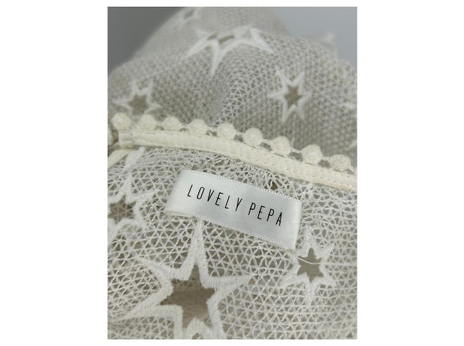 Autre Marque LOVELY PEPA Weiße Bluse mit Sternperforation XS - Ansicht 5
