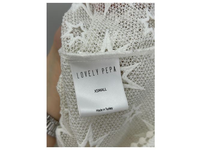 Autre Marque LOVELY PEPA Weiße Bluse mit Sternperforation XS - Ansicht 6