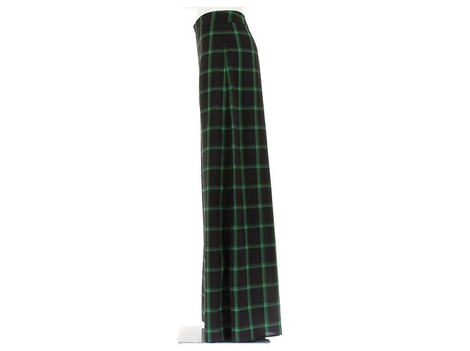 Alice + Olivia Calça xadrez preta e verde Preto - vista 3