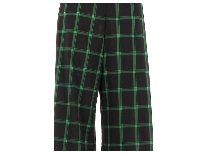 Alice + Olivia Calça xadrez preta e verde Preto - vista 5