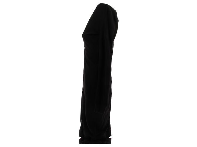 Abito Diesel nero midi con zip e scollo a V - vista 4