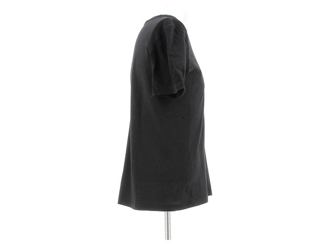 T-shirt nero in cotone The Row - vista 3