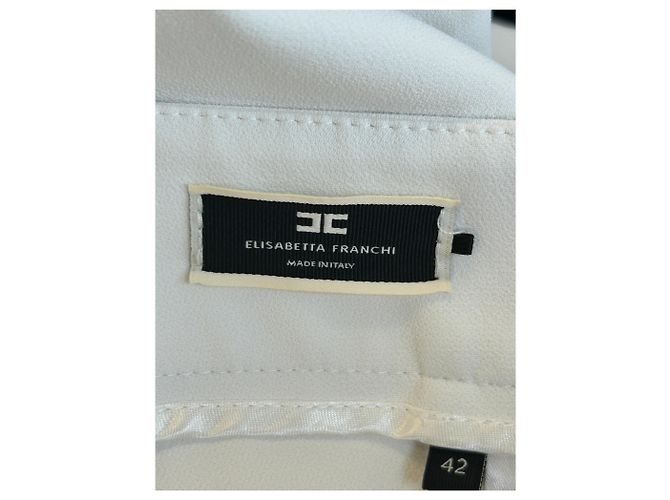 Elisabetta Franchi Schlaghose weiß - Ansicht 5