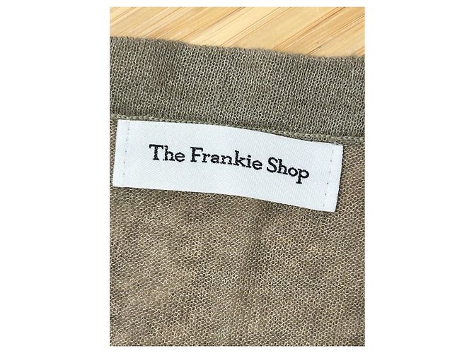Autre Marque Ärmelloser Cardigan Grün - Ansicht 5