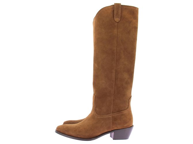 Vanessa Bruno Stiefeletten aus Wildleder Camel Kamel - Ansicht 2