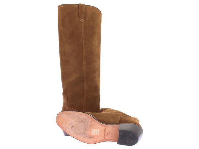 Vanessa Bruno Stiefeletten aus Wildleder Camel Kamel - Ansicht 7