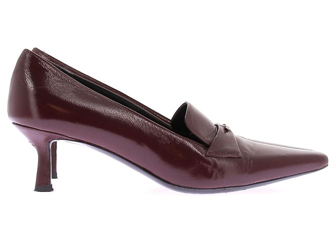 Barbara Bui Mocassins de salto bordeaux - vista 2