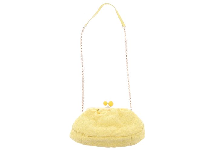 Bolsa Max Mara Pasticcino Amarela de Tecido Amarelo - vista 3