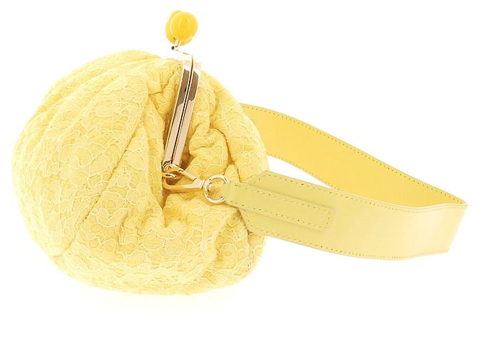 Bolsa Max Mara Pasticcino Amarela de Tecido Amarelo - vista 5