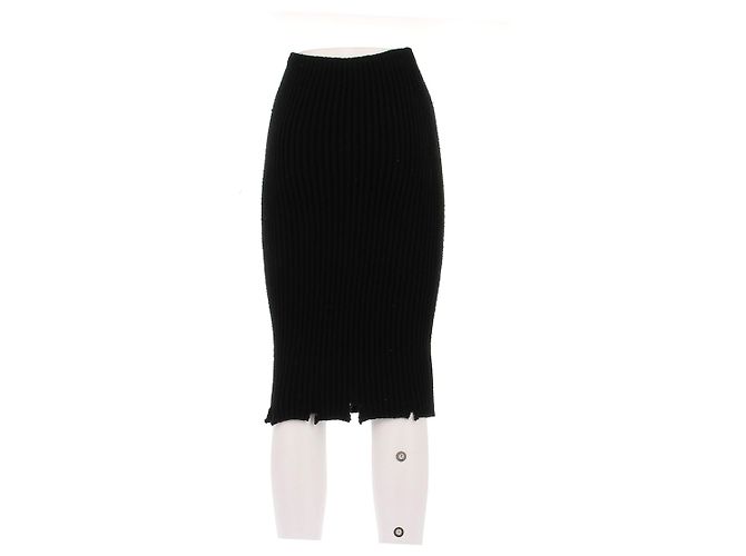 Falda de lana negra Louis Vuitton Negro - vista 2