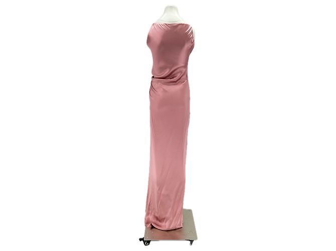 Gucci Vestido strapless de seda rosa - vista 2