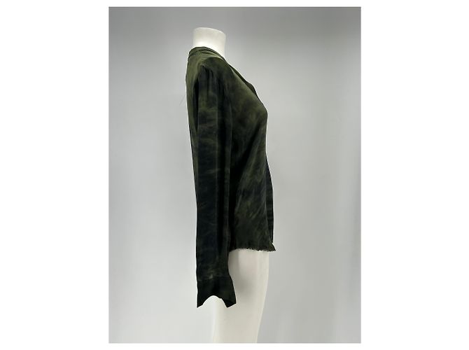 Autre Marque Blusa de seda RAQUEL ALLEGRA Verde - vista 3