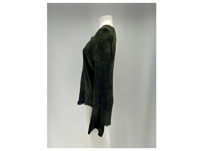Autre Marque Blusa de seda RAQUEL ALLEGRA Verde - vista 4