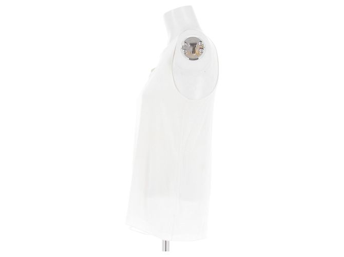 Top de tirantes de algodón crema Chloé Beige - vista 4