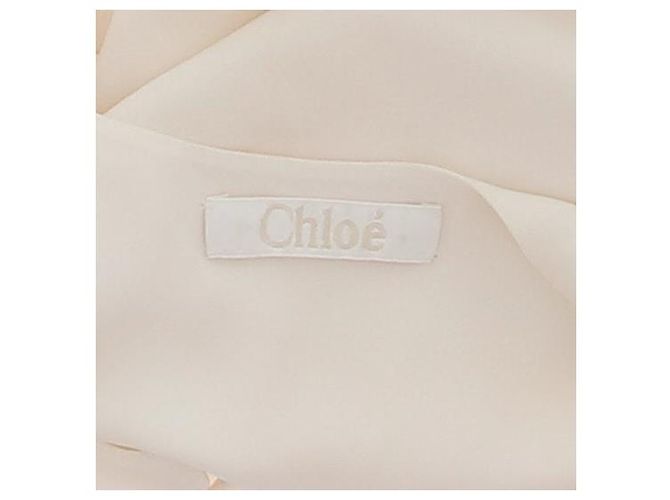 Top de tirantes de algodón crema Chloé Beige - vista 5