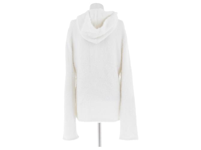 Courreges Moletom branco com capuz - vista 2
