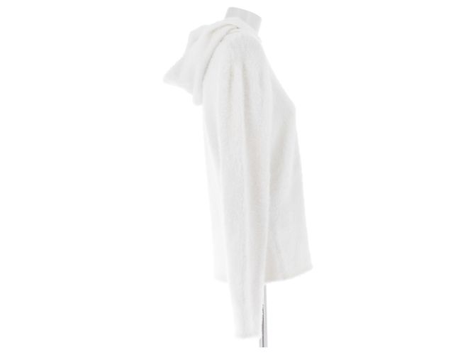 Courreges Moletom branco com capuz - vista 3