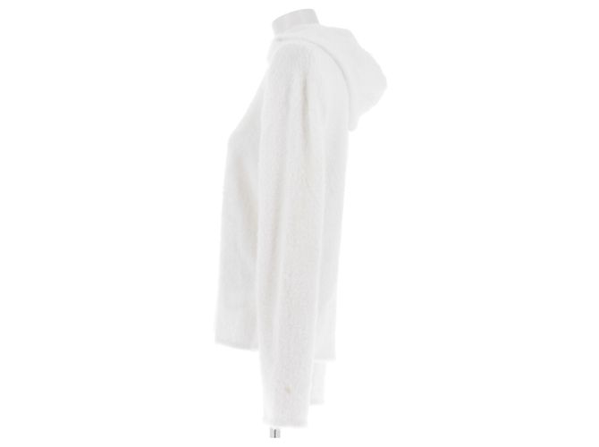 Courreges Moletom branco com capuz - vista 4