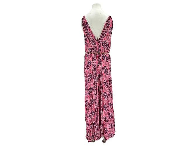 Autre Marque Vestido maxi sin mangas rosa estampado LOVE SHACK FANCY - vista 2