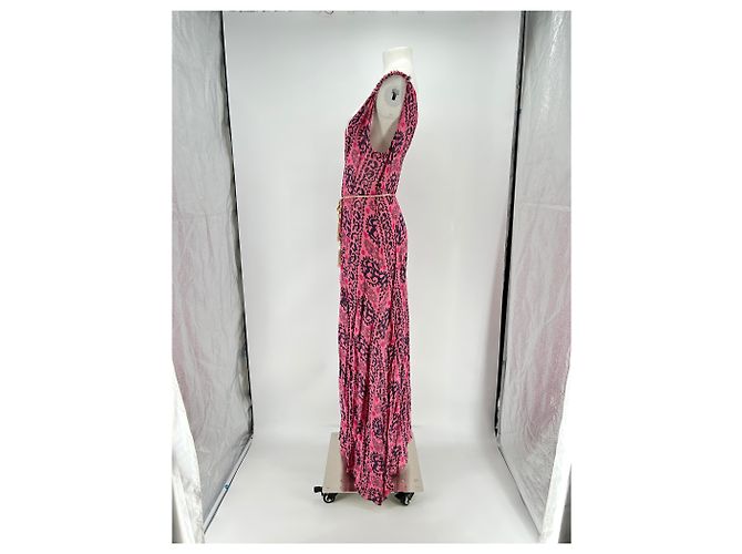 Autre Marque Vestido maxi sin mangas rosa estampado LOVE SHACK FANCY - vista 4