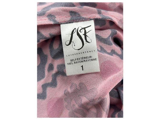 Autre Marque Vestido maxi sin mangas rosa estampado LOVE SHACK FANCY - vista 6