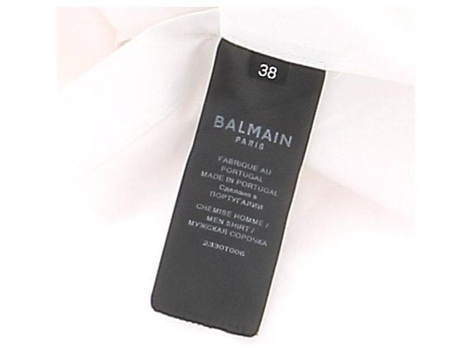 Balmain Hemd aus weißer Baumwolle - Ansicht 6