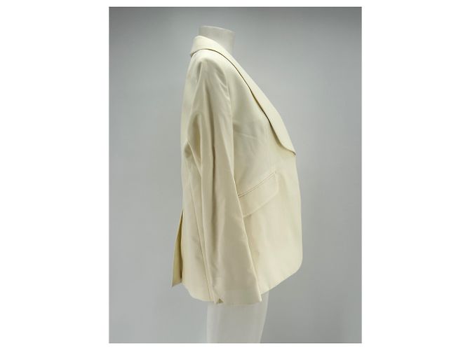 Zadig & Voltaire Ecru Blazer aus Mischwolle Beige - Ansicht 3