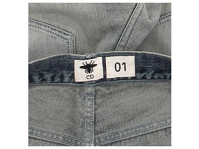 Dior Jeans aus Baumwolle Grau Größe 34 - Ansicht 7