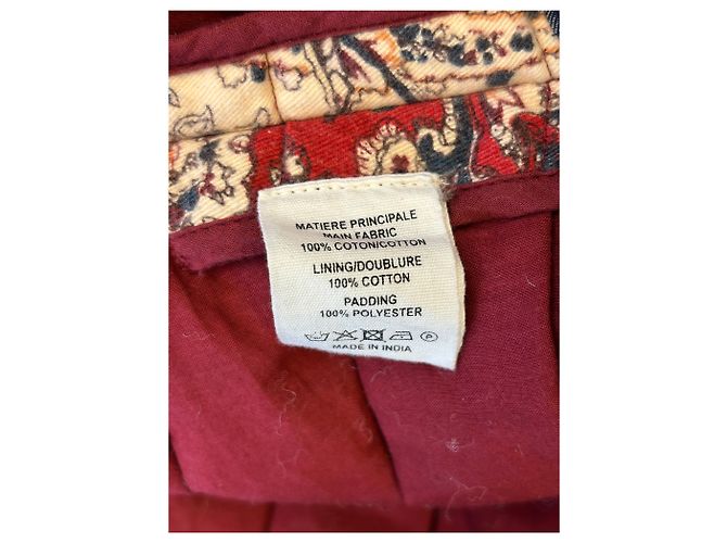 Chaqueta Vanessa Bruno Estampada Roja y Azul con Cinturón - vista 6