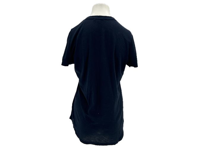 Autre Marque Camiseta preta de manga curta James Perse de algodão Preto - vista 2