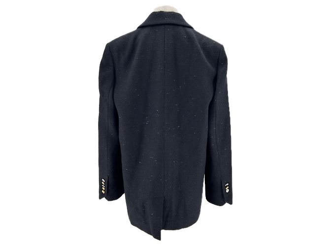 Zadig & Voltaire black wool blazer with gold buttons - view 2