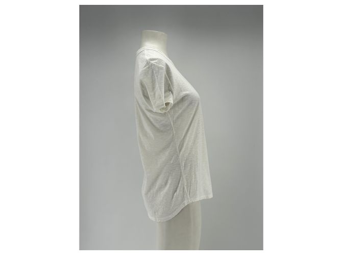 Autre Marque T-shirt bianco a maniche corte James Perse in cotone - vista 3