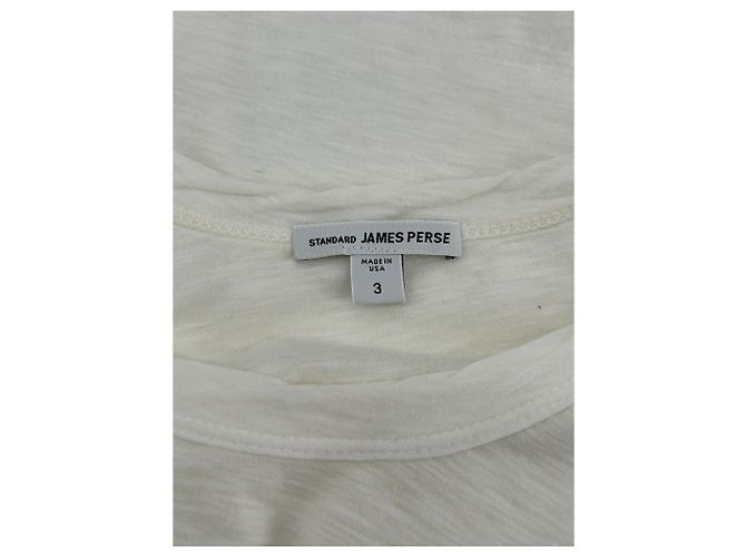 Autre Marque T-shirt bianco a maniche corte James Perse in cotone - vista 5