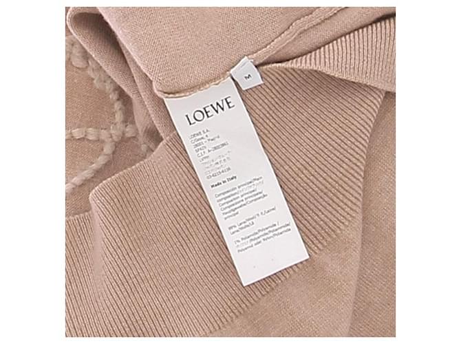 Loewe Wollpullover beige mit Ton-in-Ton-Logo - Ansicht 6