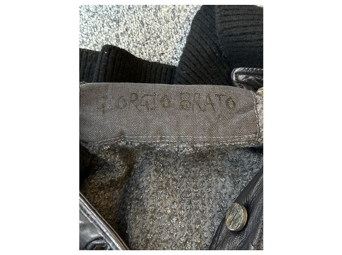Autre Marque Jacke aus synthetischem Leder Schwarz - Ansicht 5