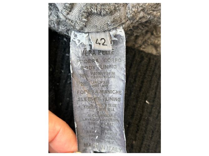 Autre Marque Jacke aus synthetischem Leder Schwarz - Ansicht 6