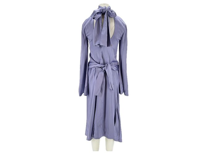 Autre Marque Lili Kleid Satin-Effekt Lila - Ansicht 2