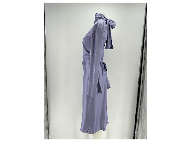 Autre Marque Lili Kleid Satin-Effekt Lila - Ansicht 3