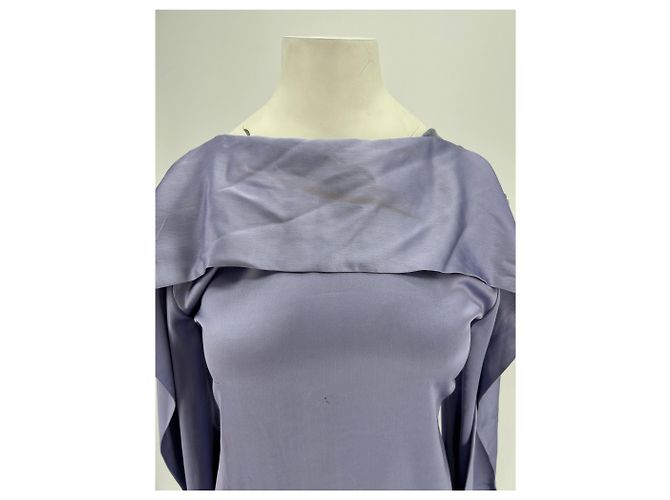 Autre Marque Lili Kleid Satin-Effekt Lila - Ansicht 5
