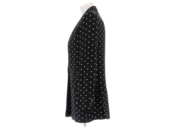 Blazer negro Givenchy con cruces blancas - vista 4