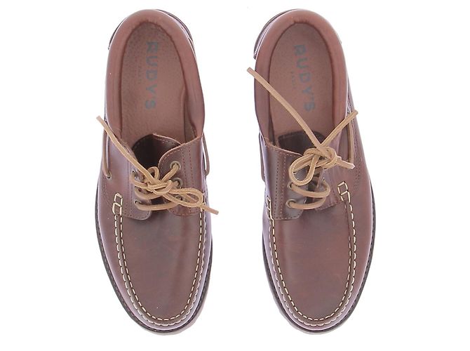 Autre Marque Mocassini RUDY'S in pelle marrone - vista 6