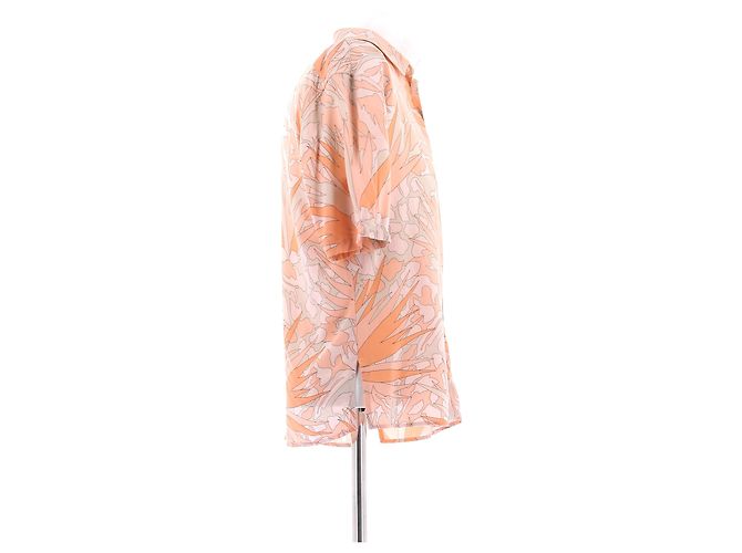 Saint Laurent Hemd Orange Gemustert Viscose - Ansicht 3