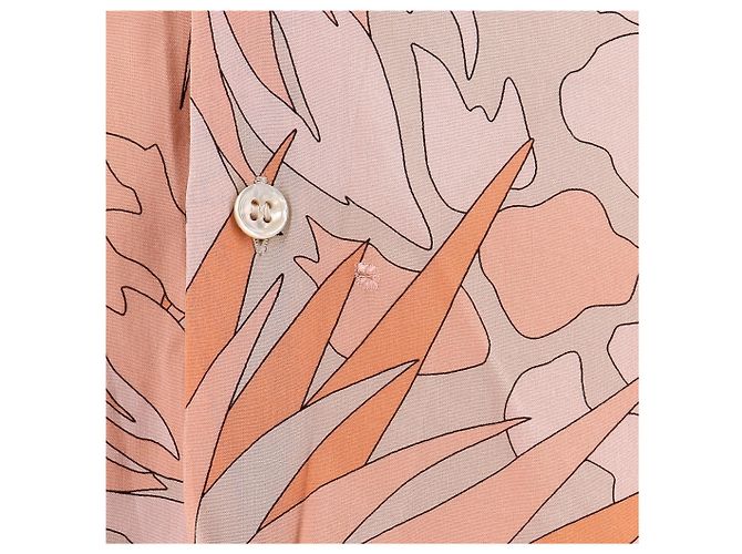Saint Laurent Hemd Orange Gemustert Viscose - Ansicht 5