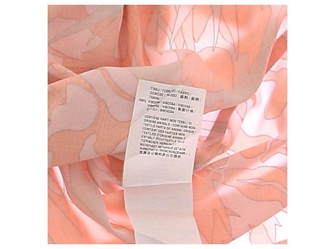 Saint Laurent Hemd Orange Gemustert Viscose - Ansicht 9