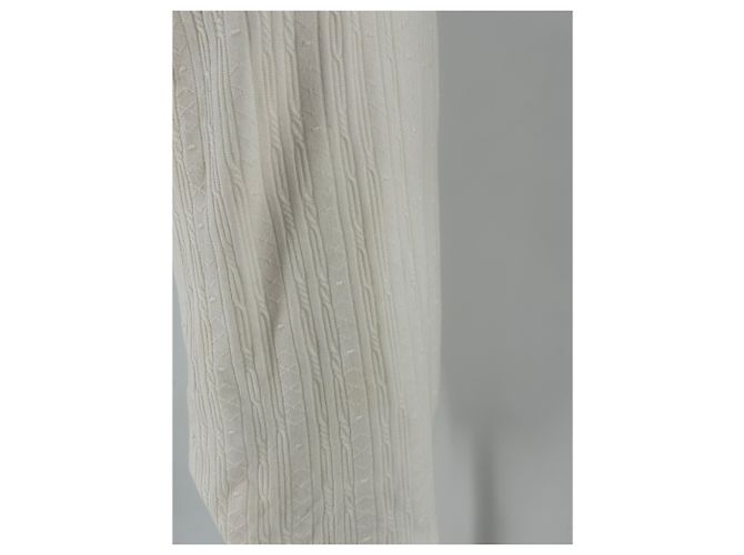 Abito maxi in rete bianca SéZane maniche corte Bianco - vista 10