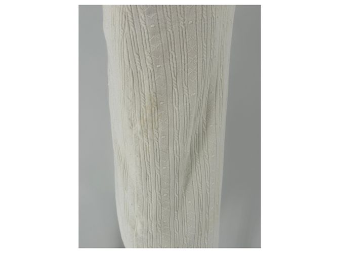Abito maxi in rete bianca SéZane maniche corte Bianco - vista 9