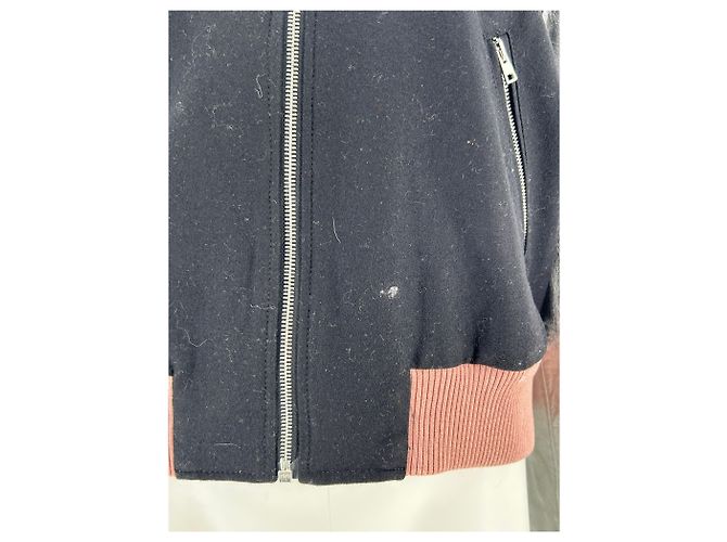 Jonathan Saunders Bomber in lana e pelle Nero - view 5
