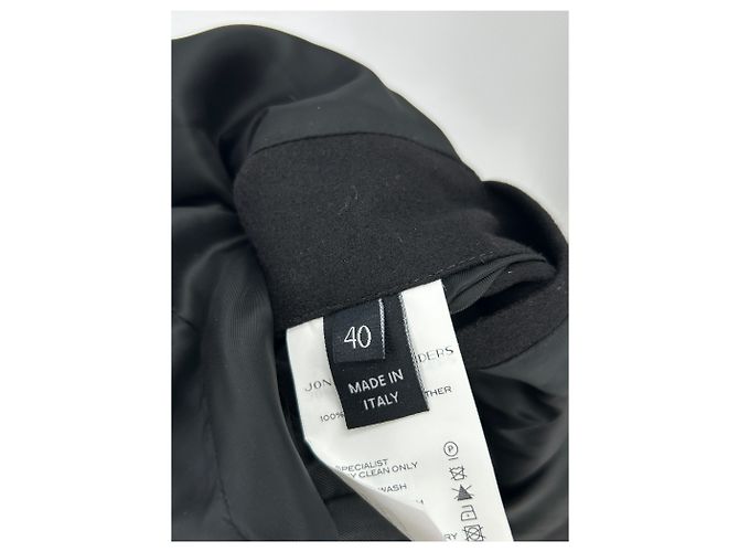 Jonathan Saunders Bomber in lana e pelle Nero - view 7