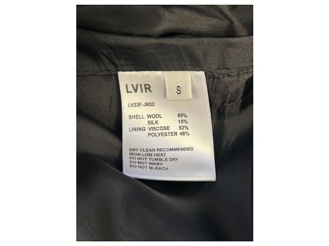 Autre Marque LVIR Wollblazer Schwarz - Ansicht 6